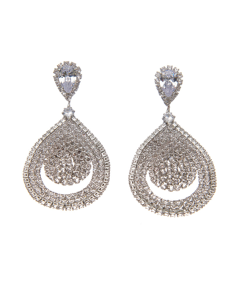 Κρεμαστά σκουλαρίκια με πέτρες lyod 6-11-3 - Χρυσό