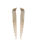 Κρεμαστά σκουλαρίκια με πέτρες lyod 6-14-1 - Χρυσό