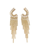 Κρεμαστά σκουλαρίκια με πέτρες lyod 6-16 - Χρυσό