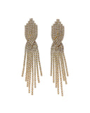 Κρεμαστά σκουλαρίκια με πέτρες lyod 6-17 - Χρυσό