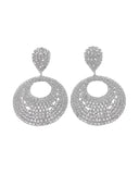 Κρεμαστά σκουλαρίκια με πέτρες lyod 6-3 - Ασημί