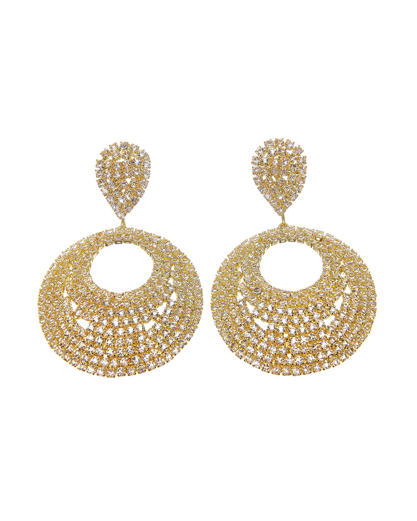 Κρεμαστά σκουλαρίκια με πέτρες lyod 6-3 - Χρυσό