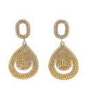 Κρεμαστά σκουλαρίκια με πέτρες lyod 6-8 - Χρυσό