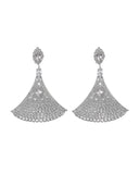 Κρεμαστά σκουλαρίκια με πέτρες lyod 6-9-1 - Ασημί