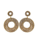 Κρεμαστά σκουλαρίκια με πέτρες lyod 7-1-1 - Χρυσό