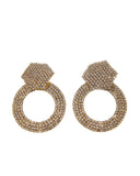 Κρεμαστά σκουλαρίκια με πέτρες lyod 7-3-1 - Χρυσό