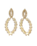 Κρεμαστά σκουλαρίκια με πέτρες lyod 8-1-1 - Χρυσό