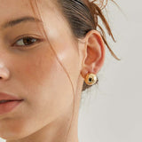Σκουλαρίκια Luminal LM1130 Round Gold