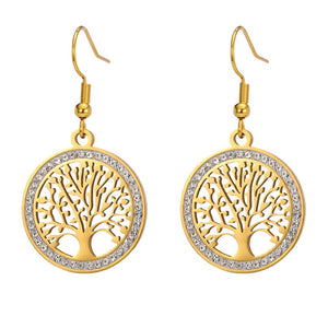 Σκουλαρίκια LM1052 Tree of Life Χρυσό Golden