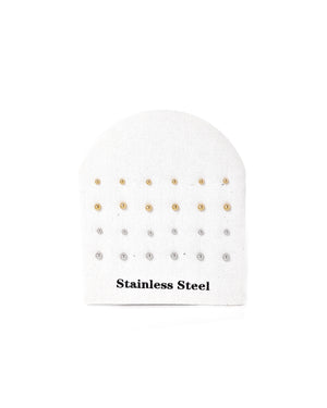 Καρφωτά σκουλαρίκια WF-S403 - Χρυσό