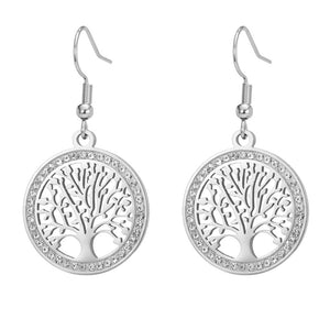 Σκουλαρίκια LM1050 Tree of Life Ασημί Silver