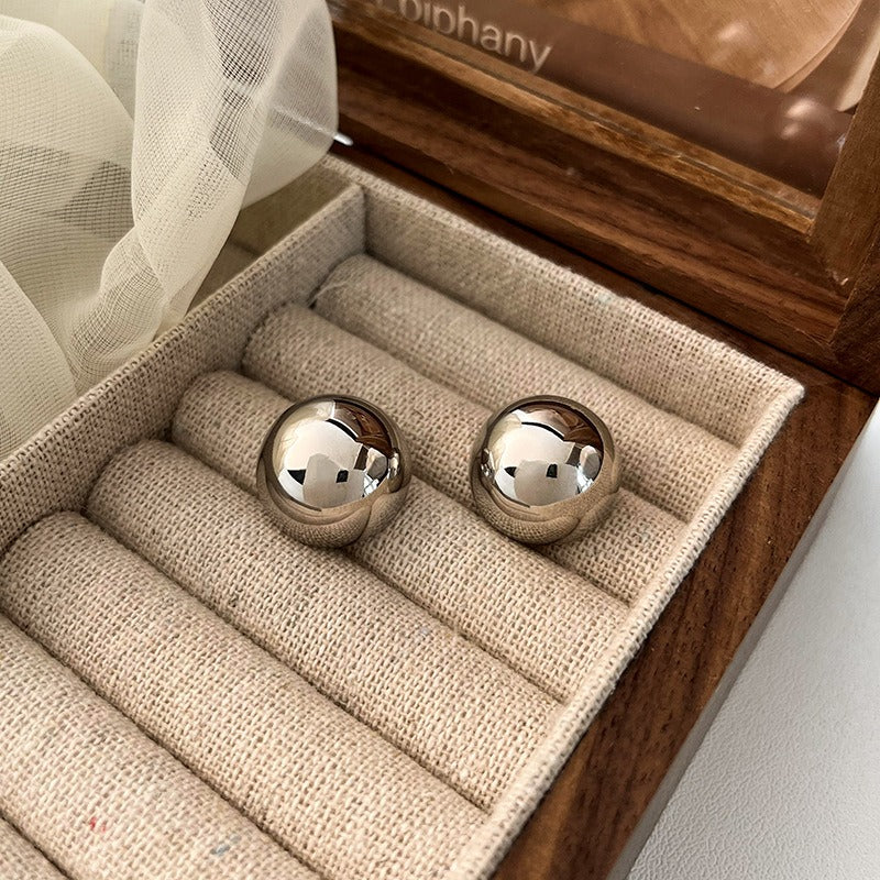 Σκουλαρίκια LM1132 Round Silver