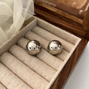 Σκουλαρίκια LM1132 Round Silver