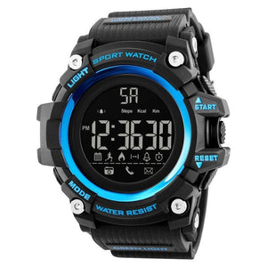 SKMEI 1384 Black Blue με Καουτσούκ Λουράκι Αδιάβροχο 30M