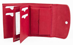 Δερμάτινο Γυναικείο Πορτοφόλι AN 1-787 Κόκκινο