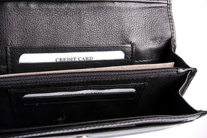 Δερμάτινο Γυναικείο Πορτοφόλι AN 1-825 Black