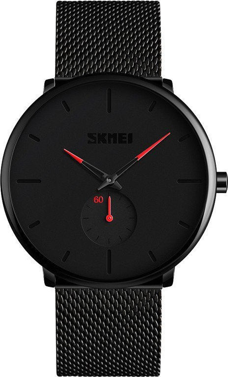 Skmei 9185 Ρολόι με Μαύρο καντράν και Μαύρο μπρασελέ