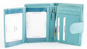 Γυναικείο Δερμάτινο Πορτοφόλι AN 1-831 Turqoise