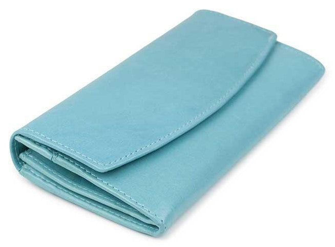 Δερμάτινο Γυναικείο Πορτοφόλι AN 1-825 Turqoise