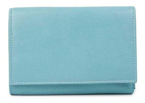 Δερμάτινο Γυναικείο Πορτοφόλι AN 1-774 Τιρκουάζ