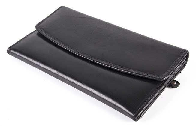 Δερμάτινο Γυναικείο Πορτοφόλι AN 1-825 Black