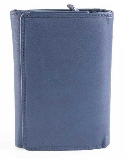 Δερμάτινο Γυναικείο Πορτοφόλι AN 1-795 Μπλε