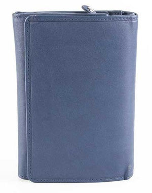 Δερμάτινο Γυναικείο Πορτοφόλι AN 1-795 Μπλε