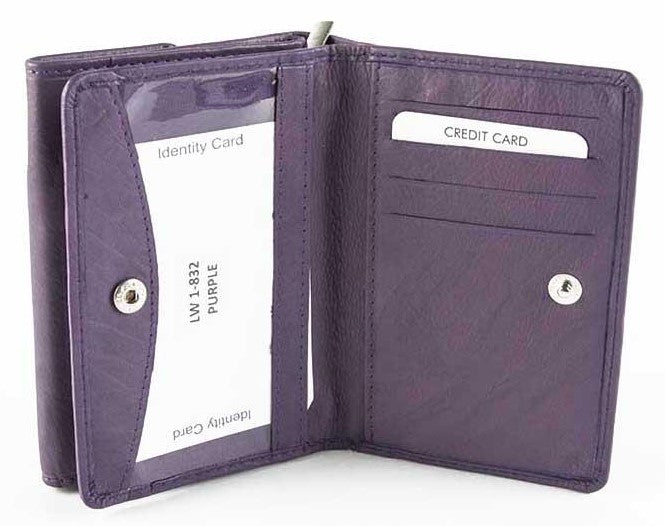 Γυναικείο Δερμάτινο Πορτοφόλι AN 1-832 Purple
