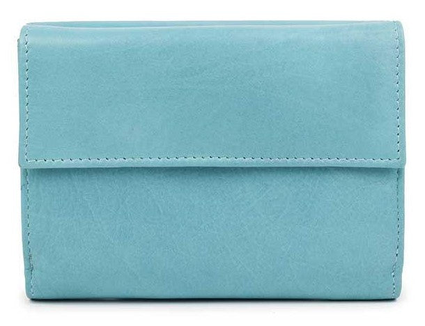 Δερμάτινο Γυναικείο Πορτοφόλι AN 1-791 Τιρκουάζ