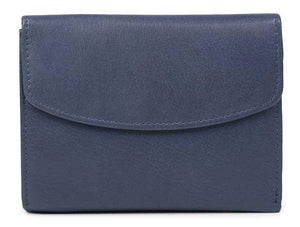 Δερμάτινο Γυναικείο Πορτοφόλι AN 1-787 Μπλε