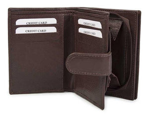 Δερμάτινο Γυναικείο Πορτοφόλι AN 1-639 Καφέ