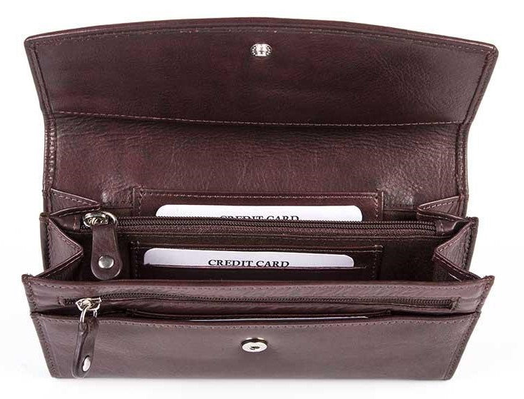 Δερμάτινο Γυναικείο Πορτοφόλι AN 1-825 Brown