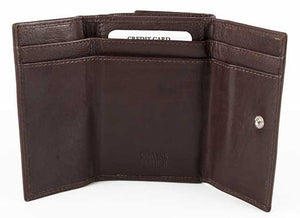 Δερμάτινο Γυναικείο Πορτοφόλι AN 1-644 Καφέ