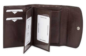 Δερμάτινο Γυναικείο Πορτοφόλι AN 1-787 Καφέ