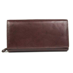 Голям кожен дамски портфейл AN 1-796 Кафяв