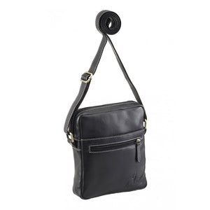 Δερμάτινη ανδρική τσάντα με λουρί Sirac