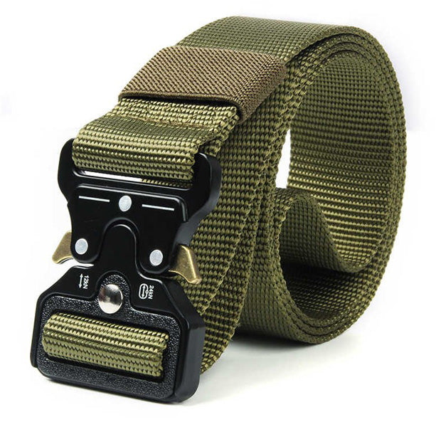 Военен колан TMV-0044, регулируем, 3,8 х 120см, каки