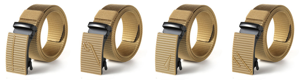 Ζώνη στρατιωτικού τύπου TMV-0057, ρυθμιζόμενη, 3.8 x 120cm, καφέ