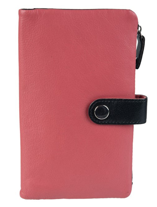 Γυναικείο Δερμάτινο Πορτοφόλι GN 3-3771 Black- Pink