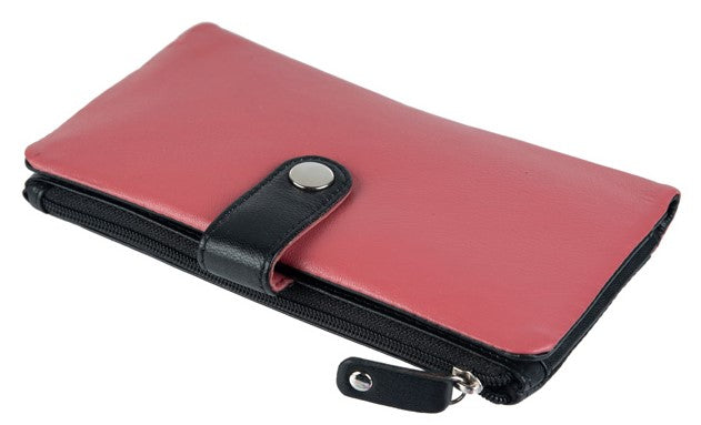 Γυναικείο Δερμάτινο Πορτοφόλι GN 3-3771 Black- Pink