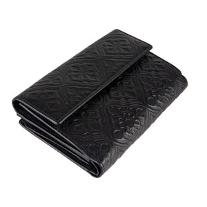 Δερμάτινο Γυναικείο Πορτοφόλι HUF 10-856R Μαύρο