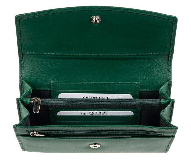 Δερμάτινο Γυναικείο Πορτοφόλι AN 1-825 Green