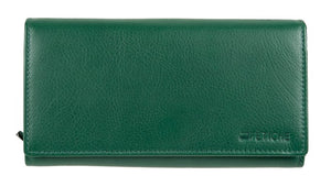 Голям кожен дамски портфейл AN 1-796 зелен