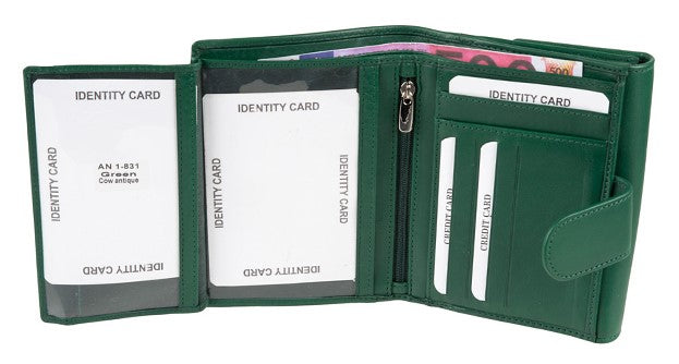 Γυναικείο Δερμάτινο Πορτοφόλι AN 1-831 Green