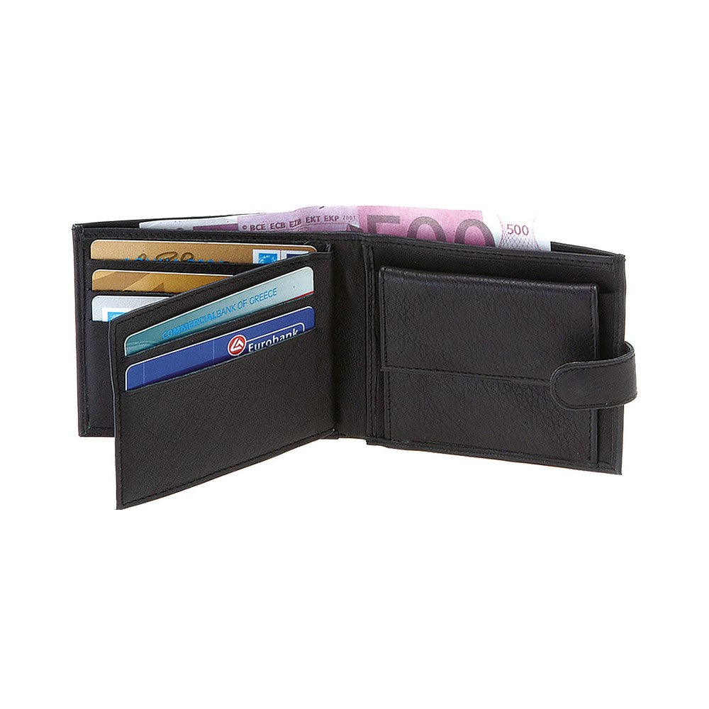 Δερμάτινο Πορτοφόλι WG16 Μαύρο White Stagg©