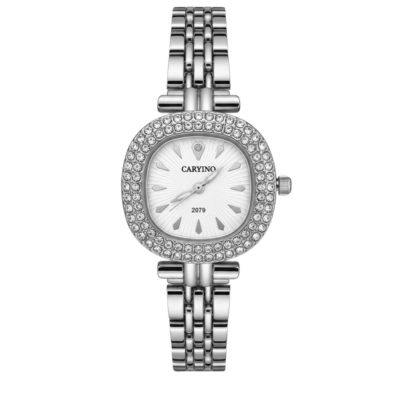 Vintage Γυναικείο Ρολόι Rey Silver με Ασημί Μεταλλικό Μπρασελέ