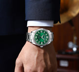 Curren 8453 Green Ρολόι με Πράσινο Καντράν και Ασημένιο Μπρασελέ