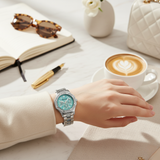 Vintage Γυναικείο Ρολόι Sofia Silver Blue με Μεταλλικό Μπρασελέ