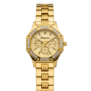 Vintage Γυναικείο Ρολόι Sofia Gold με Μεταλλικό Μπρασελέ