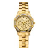 Vintage Γυναικείο Ρολόι Sofia Gold με Μεταλλικό Μπρασελέ